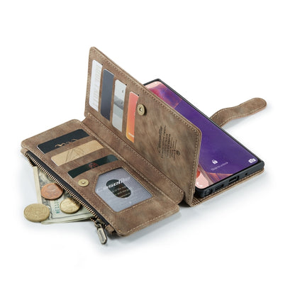 For Samsung Galaxy Note20 CaseMe-C30 Multifunctional Horizontal Flip PU + TPU Phone Case(Brown) - Galaxy Note20 Cases by CaseMe | Online Shopping UK | buy2fix