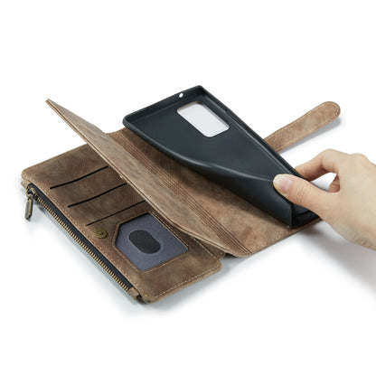 For Samsung Galaxy Note20 CaseMe-C30 Multifunctional Horizontal Flip PU + TPU Phone Case(Brown) - Galaxy Note20 Cases by CaseMe | Online Shopping UK | buy2fix