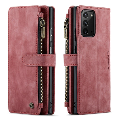 For Samsung Galaxy Note20 CaseMe-C30 Multifunctional Horizontal Flip PU + TPU Phone Case(Red) - Galaxy Note20 Cases by CaseMe | Online Shopping UK | buy2fix