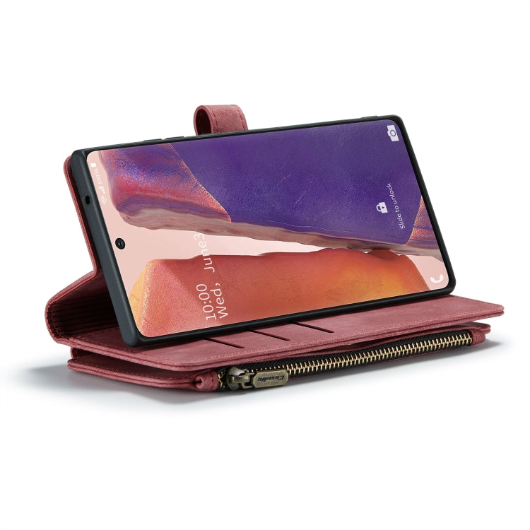 For Samsung Galaxy Note20 CaseMe-C30 Multifunctional Horizontal Flip PU + TPU Phone Case(Red) - Galaxy Note20 Cases by CaseMe | Online Shopping UK | buy2fix
