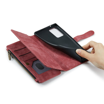 For Samsung Galaxy Note20 CaseMe-C30 Multifunctional Horizontal Flip PU + TPU Phone Case(Red) - Galaxy Note20 Cases by CaseMe | Online Shopping UK | buy2fix
