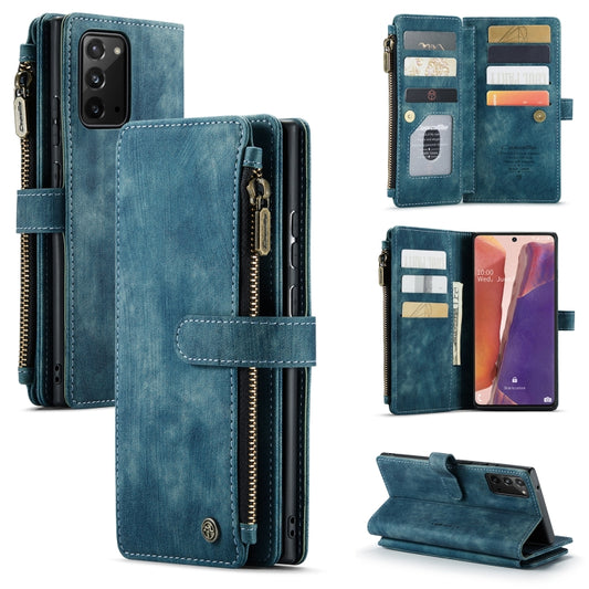 For Samsung Galaxy Note20 CaseMe-C30 Multifunctional Horizontal Flip PU + TPU Phone Case(Blue) - Galaxy Note20 Cases by CaseMe | Online Shopping UK | buy2fix