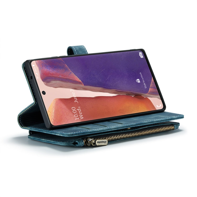 For Samsung Galaxy Note20 CaseMe-C30 Multifunctional Horizontal Flip PU + TPU Phone Case(Blue) - Galaxy Note20 Cases by CaseMe | Online Shopping UK | buy2fix