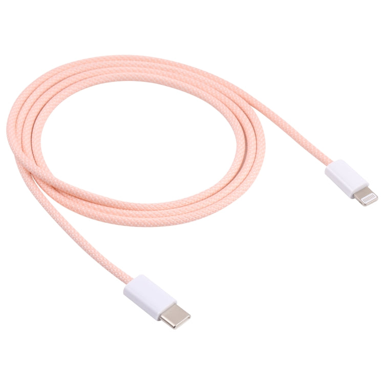12W PD USB-C / Type-C to 8 Pin Data Cable, Cable Length: 1m(Pink) - 2 in 1 Cable by buy2fix | Online Shopping UK | buy2fix