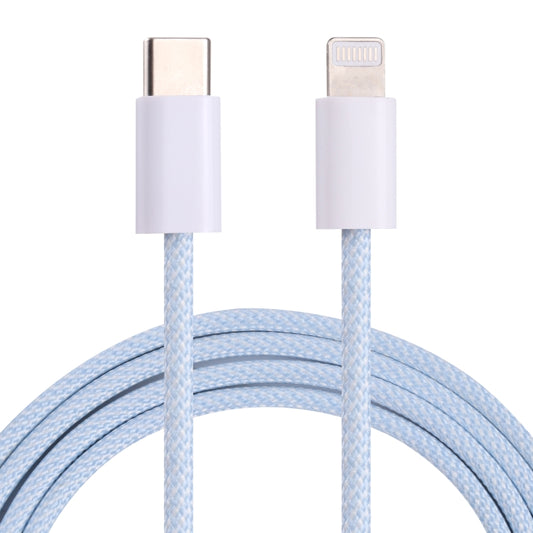 12W PD USB-C / Type-C to 8 Pin Data Cable, Cable Length: 1m(Blue) - 2 in 1 Cable by buy2fix | Online Shopping UK | buy2fix