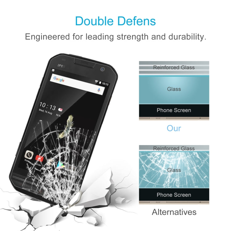 50 PCS 0.26mm 9H 2.5D Tempered Glass Film For Doogee S30 by buy2fix