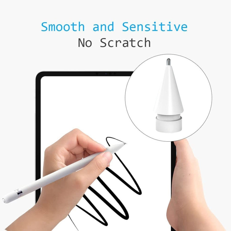 2 PCS 2.0 Modified Round Pen Tip Stylus Needle Tip For Apple Pencil 1 / 2 - Pencil Accessories by buy2fix | Online Shopping UK | buy2fix