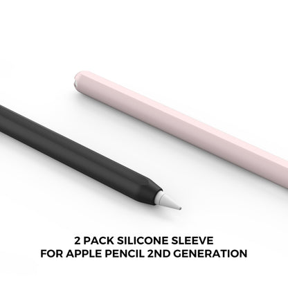 2 PCS / Set Stoyobe Silicone Protective Case Cover For Apple Pencil Pro / 2(Pink+Black) - Pencil Accessories by buy2fix | Online Shopping UK | buy2fix