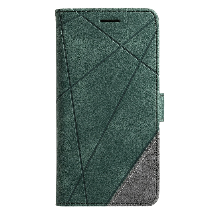 For vivo Y72 5G / Y52 5G / iQOO Z3 Skin Feel Splicing Horizontal Flip Leather Phone Case(Green) - vivo Cases by buy2fix | Online Shopping UK | buy2fix