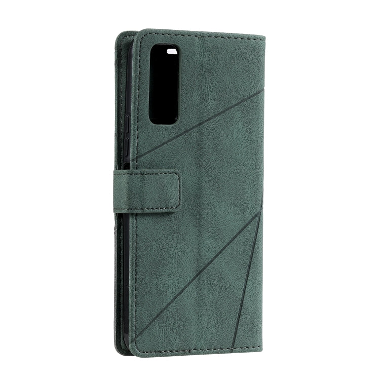 For vivo Y72 5G / Y52 5G / iQOO Z3 Skin Feel Splicing Horizontal Flip Leather Phone Case(Green) - vivo Cases by buy2fix | Online Shopping UK | buy2fix