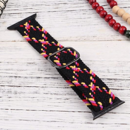 Nylon Braid Strap Watch Band For Apple Watch Ultra 49mm&Watch Ultra 2 49mm / Series 9&8&7 45mm / SE 3&SE 2&6&SE&5&4 44mm / 3&2&1 42mm(29) by buy2fix