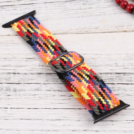 Nylon Braid Strap Watch Band For Apple Watch Ultra 49mm&Watch Ultra 2 49mm / Series 9&8&7 45mm / SE 3&SE 2&6&SE&5&4 44mm / 3&2&1 42mm(32) by buy2fix