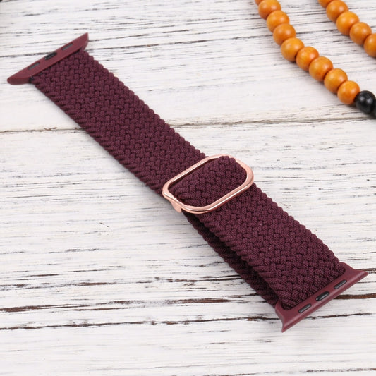 Nylon Braid Strap Watch Band For Apple Watch Ultra 49mm&Watch Ultra 2 49mm / Series 9&8&7 45mm / SE 3&SE 2&6&SE&5&4 44mm / 3&2&1 42mm(41) by buy2fix