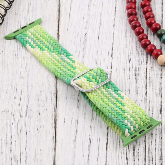 Nylon Braid Strap Watch Band For Apple Watch Ultra 49mm&Watch Ultra 2 49mm / Series 9&8&7 45mm / SE 3&SE 2&6&SE&5&4 44mm / 3&2&1 42mm(42) by buy2fix