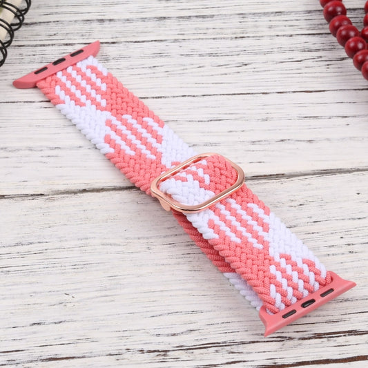 Nylon Braid Strap Watch Band For Apple Watch Ultra 49mm&Watch Ultra 2 49mm / Series 9&8&7 45mm / SE 3&SE 2&6&SE&5&4 44mm / 3&2&1 42mm(44) by buy2fix