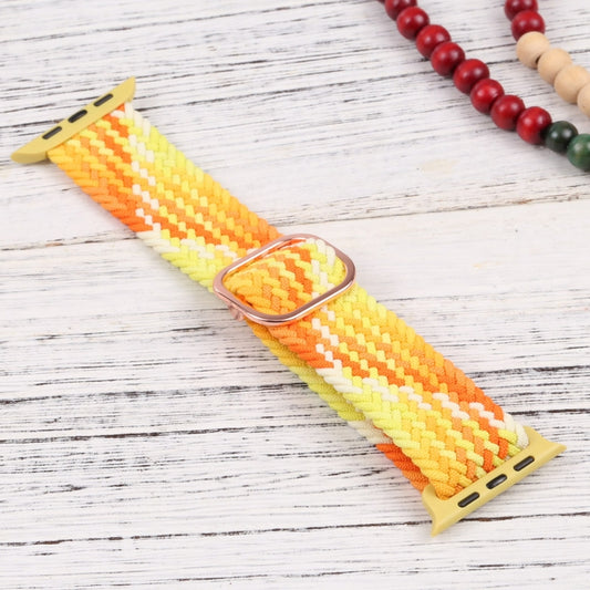 Nylon Braid Strap Watch Band For Apple Watch Ultra 49mm&Watch Ultra 2 49mm / Series 9&8&7 45mm / SE 3&SE 2&6&SE&5&4 44mm / 3&2&1 42mm(52) by buy2fix