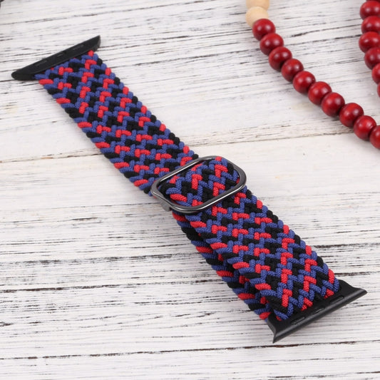 Nylon Braid Strap Watch Band For Apple Watch Ultra 49mm&Watch Ultra 2 49mm / Series 9&8&7 45mm / SE 3&SE 2&6&SE&5&4 44mm / 3&2&1 42mm(25) by buy2fix