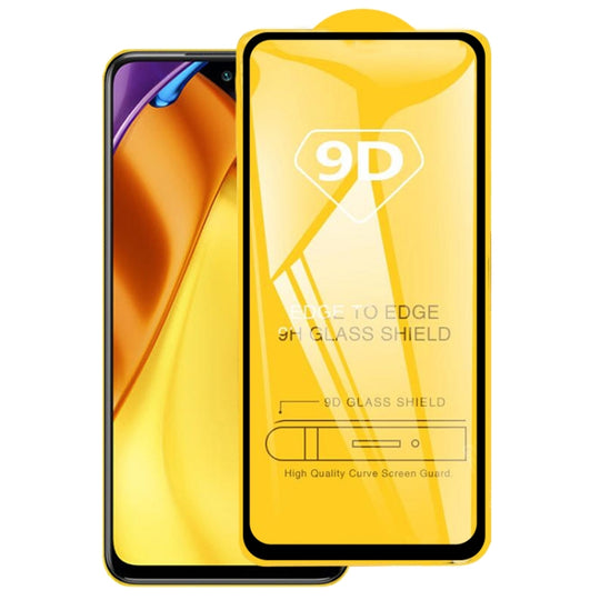 9D Full Glue Screen Tempered Glass Film For Xiaomi Poco M3 / Redmi 9T
