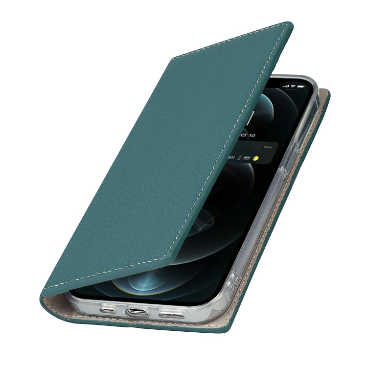 For iPhone 13 Pro Litchi Texture Genuine Leather Phone Case With Lanyard & Holder & Card Slots & Wallet (Sky Blue) - iPhone 13 Pro Cases by buy2fix | Online Shopping UK | buy2fix