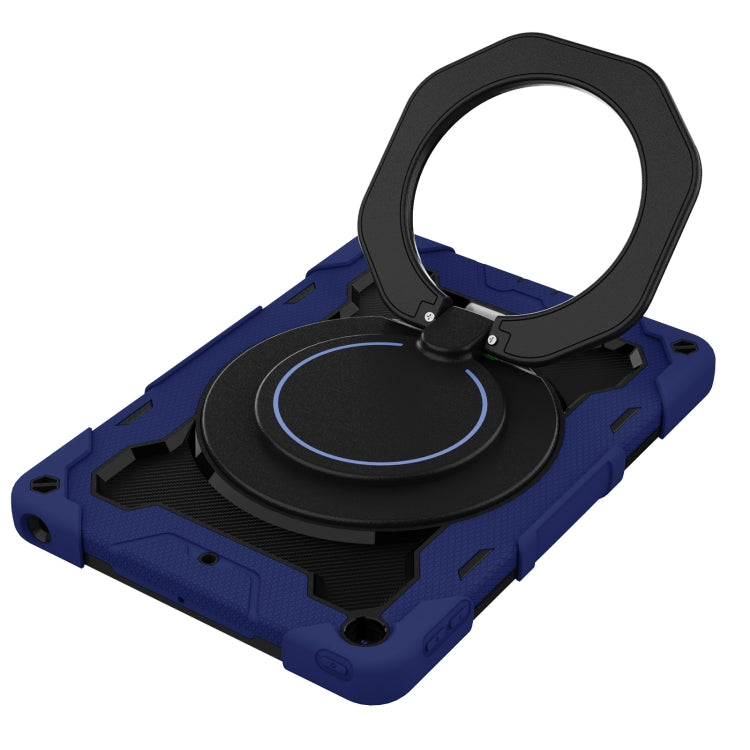 For iPad 10.2 2021 Armor Contrast Color Silicone + PC Tablet Case(Navy Blue) by buy2fix