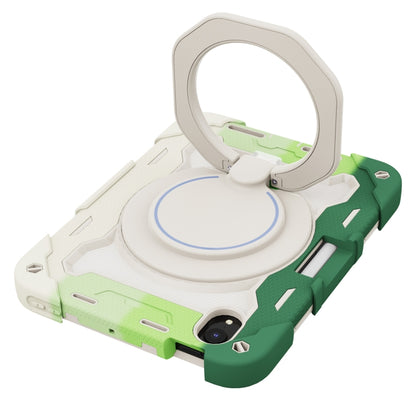 For iPad mini 2024 / mini 6 Armor Contrast Color Silicone + PC Tablet Case(Colorful Green) by buy2fix