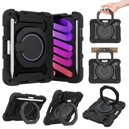 For iPad mini 2024 / mini 6 Armor Contrast Color Silicone + PC Tablet Case(Black) - iPad mini 6 Cases by buy2fix | Online Shopping UK | buy2fix