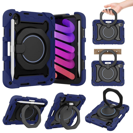 For iPad mini 2024 / mini 6 Armor Contrast Color Silicone + PC Tablet Case(Navy Blue) - iPad mini 6 Cases by buy2fix | Online Shopping UK | buy2fix