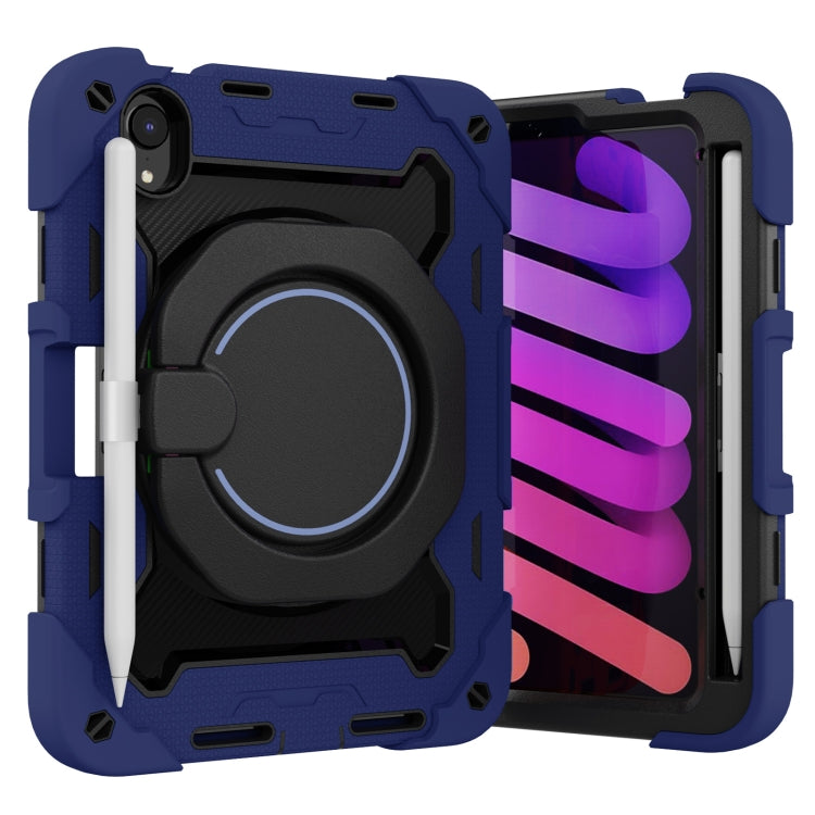 For iPad mini 2024 / mini 6 Armor Contrast Color Silicone + PC Tablet Case(Navy Blue) - iPad mini 6 Cases by buy2fix | Online Shopping UK | buy2fix