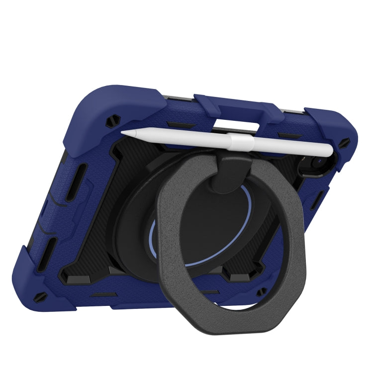 For iPad mini 2024 / mini 6 Armor Contrast Color Silicone + PC Tablet Case(Navy Blue) - iPad mini 6 Cases by buy2fix | Online Shopping UK | buy2fix