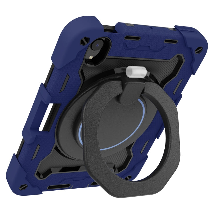 For iPad mini 2024 / mini 6 Armor Contrast Color Silicone + PC Tablet Case(Navy Blue) - iPad mini 6 Cases by buy2fix | Online Shopping UK | buy2fix