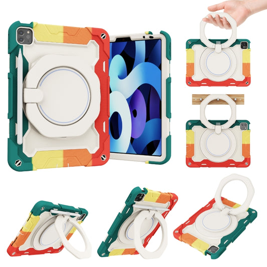 Armor Contrast Color Silicone + PC Tablet Case For iPad Pro 11 2022 / 2021 / 2020 / 2018 / Air 2020 10.9 (Colorful Red) - iPad Pro 11 (2022/2021) Cases by buy2fix | Online Shopping UK | buy2fix