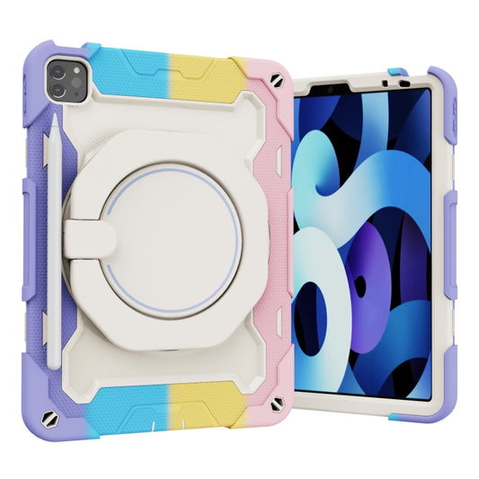 Armor Contrast Color Silicone + PC Tablet Case For iPad Pro 11 2022 / 2021 / 2020 / 2018 / Air 2020 10.9 (Colorful Pink) - iPad Pro 11 (2022/2021) Cases by buy2fix | Online Shopping UK | buy2fix