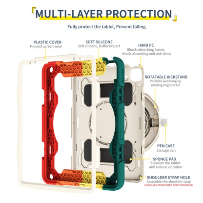 Armor Contrast Color Silicone + PC Tablet Case For iPad Pro 11 2022 / 2021 / 2020 / 2018 / Air 2020 10.9 (Navy Blue) by buy2fix