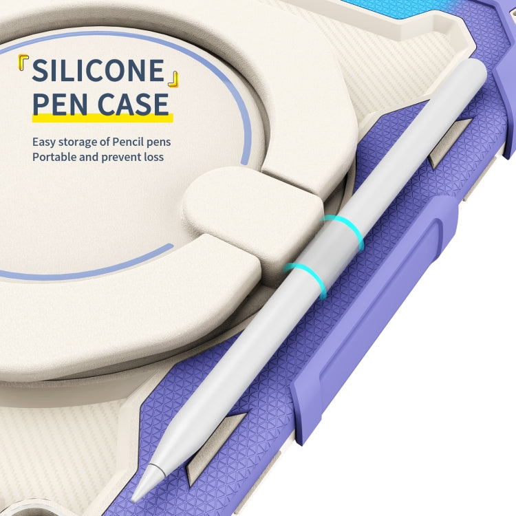 Armor Contrast Color Silicone + PC Tablet Case For iPad Pro 11 2022 / 2021 / 2020 / 2018 / Air 2020 10.9 (Navy Blue) by buy2fix