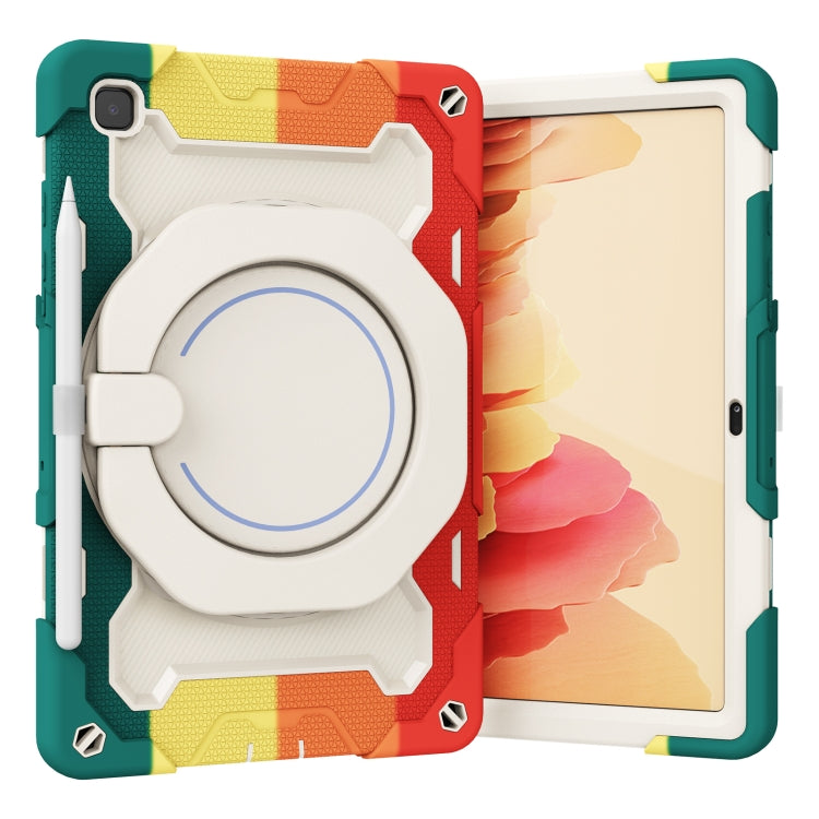 For Samsung Galaxy Tab A7 10.4 T505 Armor Contrast Color Silicone + PC Tablet Case(Colorful Red) - Other Galaxy Tab PC by buy2fix | Online Shopping UK | buy2fix