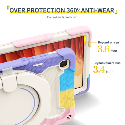 For Samsung Galaxy Tab A7 10.4 T505 Armor Contrast Color Silicone + PC Tablet Case(Blue) - Other Galaxy Tab PC by buy2fix | Online Shopping UK | buy2fix