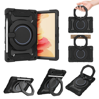 For Samsung Galaxy Tab A7 10.4 T505 Armor Contrast Color Silicone + PC Tablet Case(Black) - Other Galaxy Tab PC by buy2fix | Online Shopping UK | buy2fix