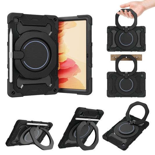 For Samsung Galaxy Tab A7 10.4 T505 Armor Contrast Color Silicone + PC Tablet Case(Black) - Other Galaxy Tab PC by buy2fix | Online Shopping UK | buy2fix