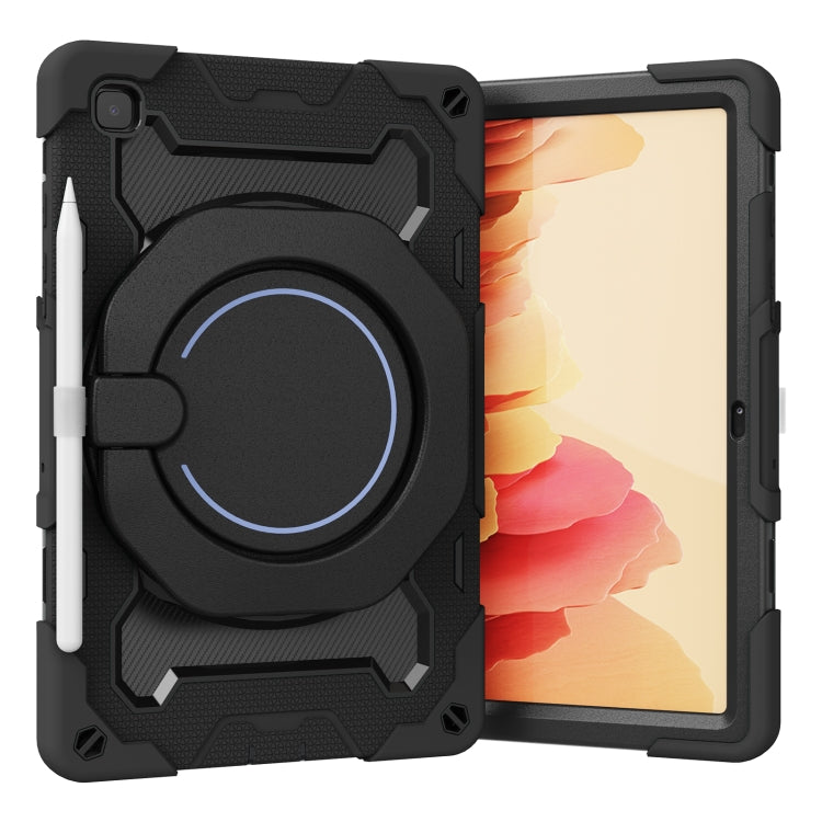 For Samsung Galaxy Tab A7 10.4 T505 Armor Contrast Color Silicone + PC Tablet Case(Black) - Other Galaxy Tab PC by buy2fix | Online Shopping UK | buy2fix