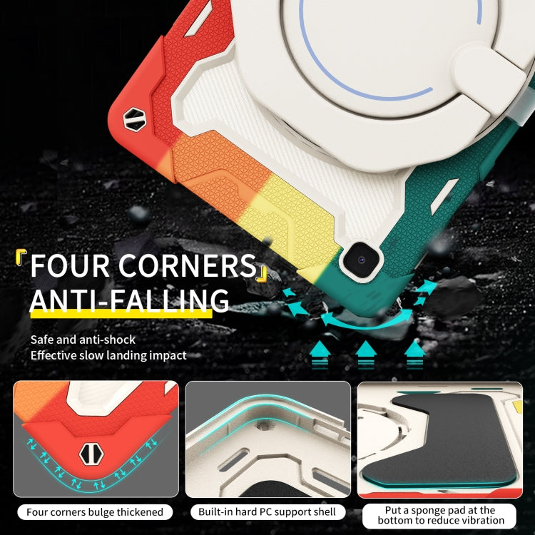 For Samsung Galaxy Tab A7 10.4 T505 Armor Contrast Color Silicone + PC Tablet Case(Black) - Other Galaxy Tab PC by buy2fix | Online Shopping UK | buy2fix