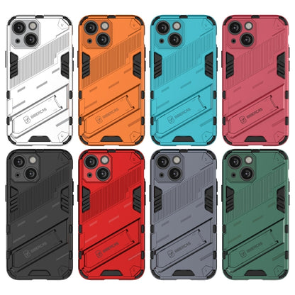For iPhone 13 Punk Armor 2 in 1 PC + TPU Phone Case with Invisible Holder(Orange) by buy2fix