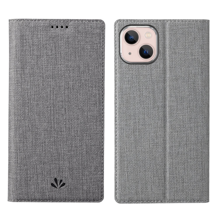 For iPhone 13 mini ViLi DMX Series Shockproof Magsafe Magnetic Horizontal Flip Leather Phone Case (Grey) - iPhone 13 mini Cases by ViLi | Online Shopping UK | buy2fix