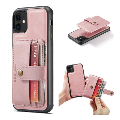 For iPhone 11 Pro Max JEEHOOD RFID Blocking Anti-Theft Wallet Phone Case (Pink) - iPhone 11 Pro Max Cases by JEEHOOD | Online Shopping UK | buy2fix