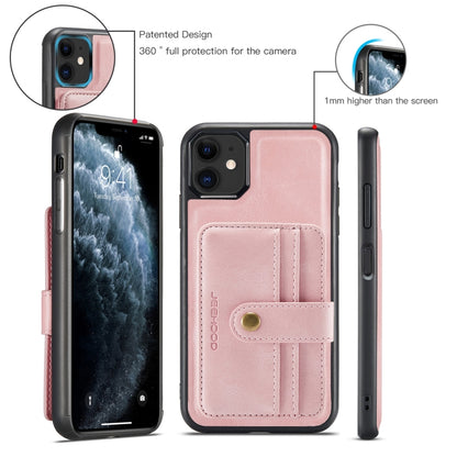 For iPhone 11 Pro Max JEEHOOD RFID Blocking Anti-Theft Wallet Phone Case (Pink) - iPhone 11 Pro Max Cases by JEEHOOD | Online Shopping UK | buy2fix