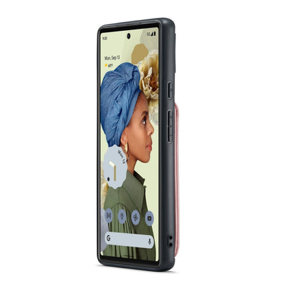 For Google Pixel 6 JEEHOOD RFID Blocking Anti-Theft Wallet Phone Case(Pink) - Google Cases by JEEHOOD | Online Shopping UK | buy2fix