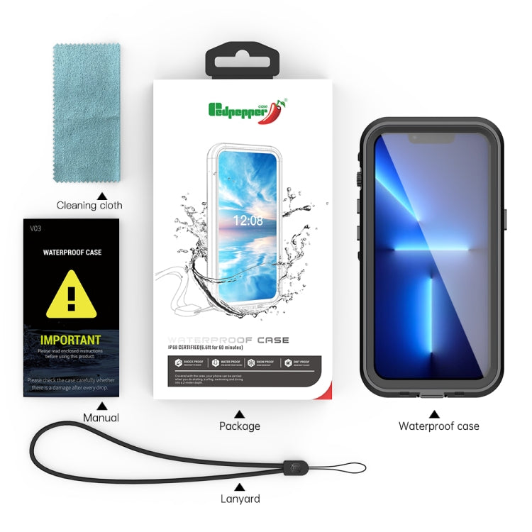 For iPhone 13 Pro PC + TPU + PET Shockproof Magsafe Waterproof Phone Case (Grass Blue) - iPhone 13 Pro Cases by buy2fix | Online Shopping UK | buy2fix