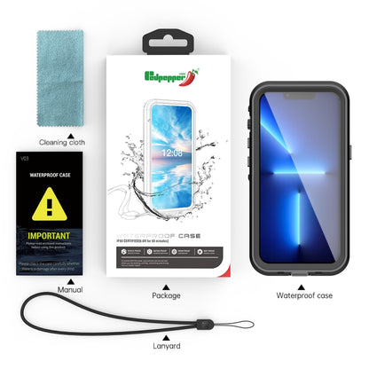 For iPhone 13 Pro PC + TPU + PET Shockproof Magsafe Waterproof Phone Case (Grass Blue) - iPhone 13 Pro Cases by buy2fix | Online Shopping UK | buy2fix