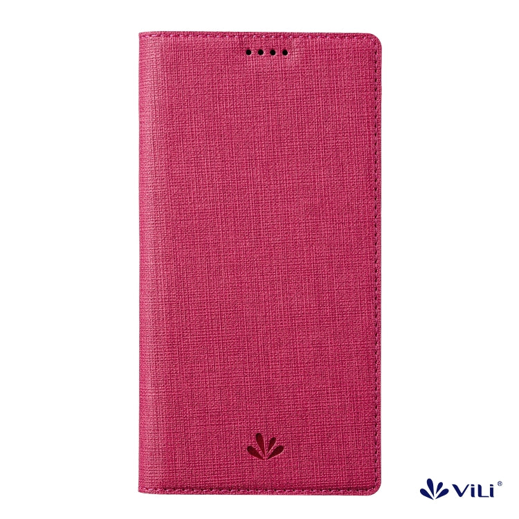 For OnePlus Nord CE 5G ViLi DMX Series Magnetic Attraction Leather Phone Case(Rose Red) - OnePlus Cases by ViLi | Online Shopping UK | buy2fix