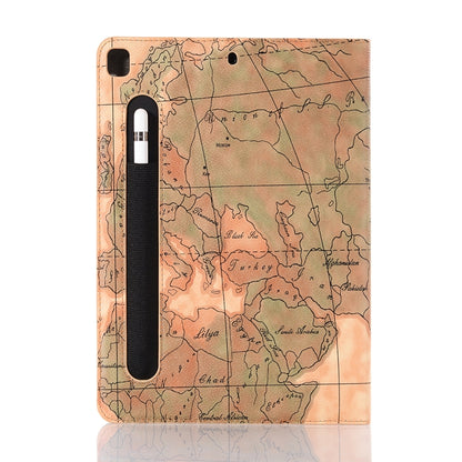 For iPad 10.2 / 10.5 Map Texture Horizontal Flip Leather Case with Holder & Card Slots & Wallet, Random Texture Delivery(Green) - iPad 10.2 Cases by buy2fix | Online Shopping UK | buy2fix