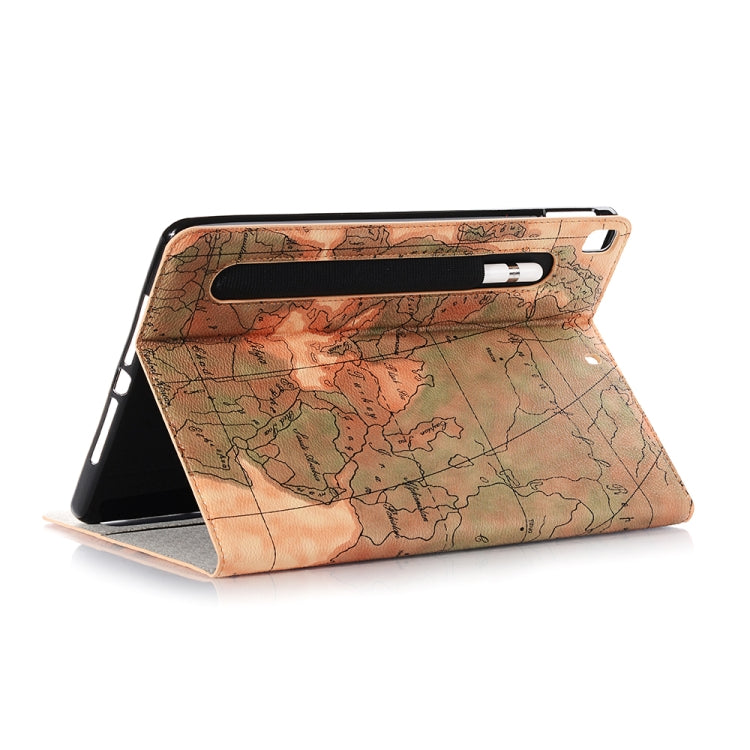 For iPad 10.2 / 10.5 Map Texture Horizontal Flip Leather Case with Holder & Card Slots & Wallet, Random Texture Delivery(Green) - iPad 10.2 Cases by buy2fix | Online Shopping UK | buy2fix
